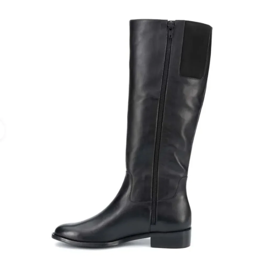 Walking Cradles Meadow Black Riding Style Leather Boots Size 6 M